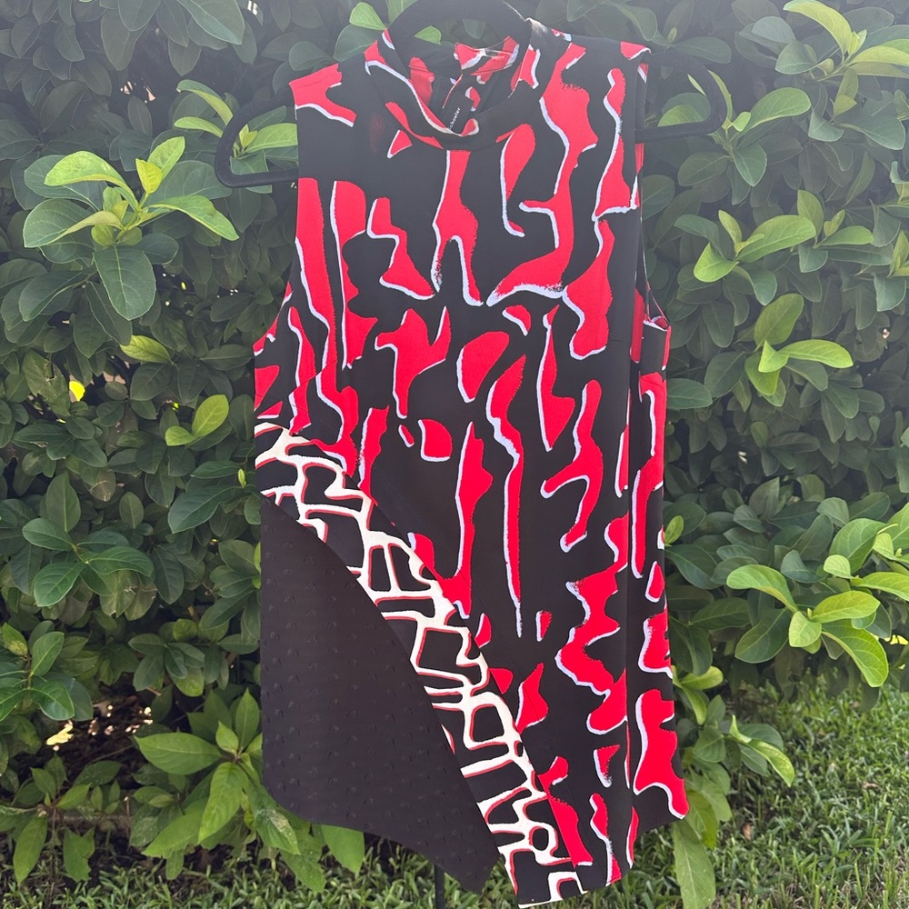 Proenza Schouler Asymmetrical Red and Black Shirt